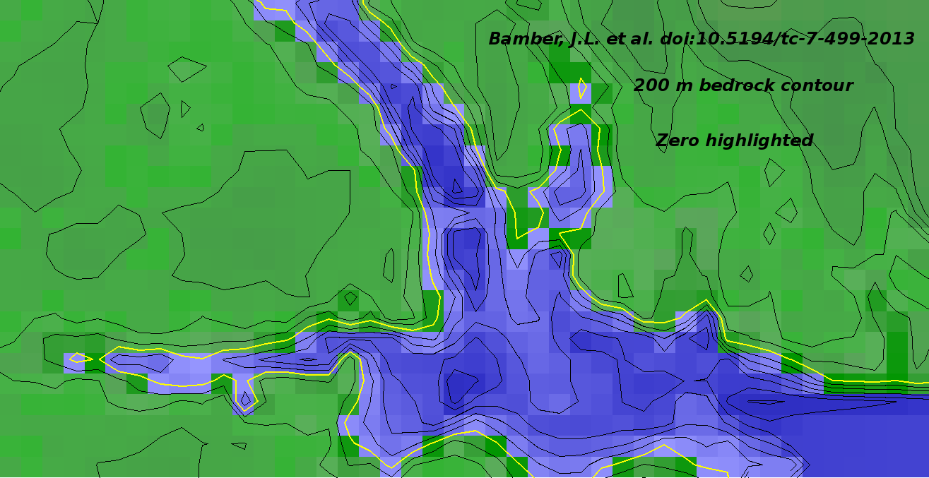 200m Bedrock contours under Helheim